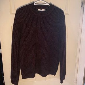 TOPMAN Knitted Sweater Maroon